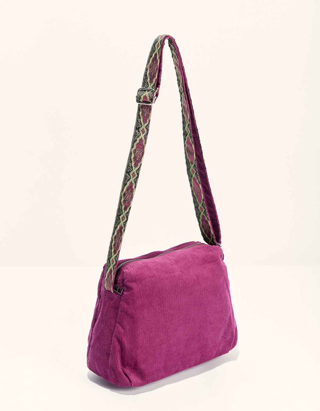 Sac bandoulière velours VIK