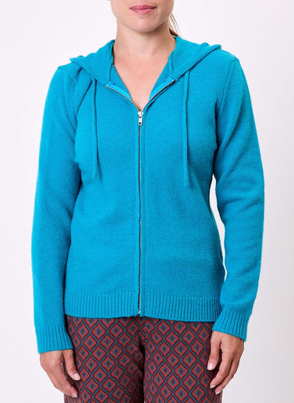 Gilet zippé maille unie à capuche GARREN