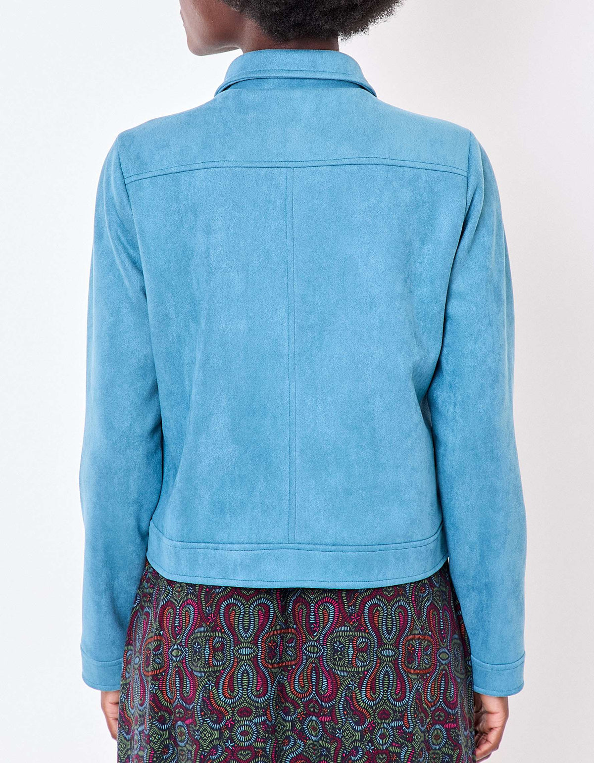 Veste courte suédine doublée AJDA