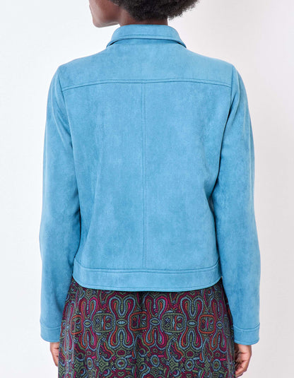 Veste courte suédine doublée AJDA