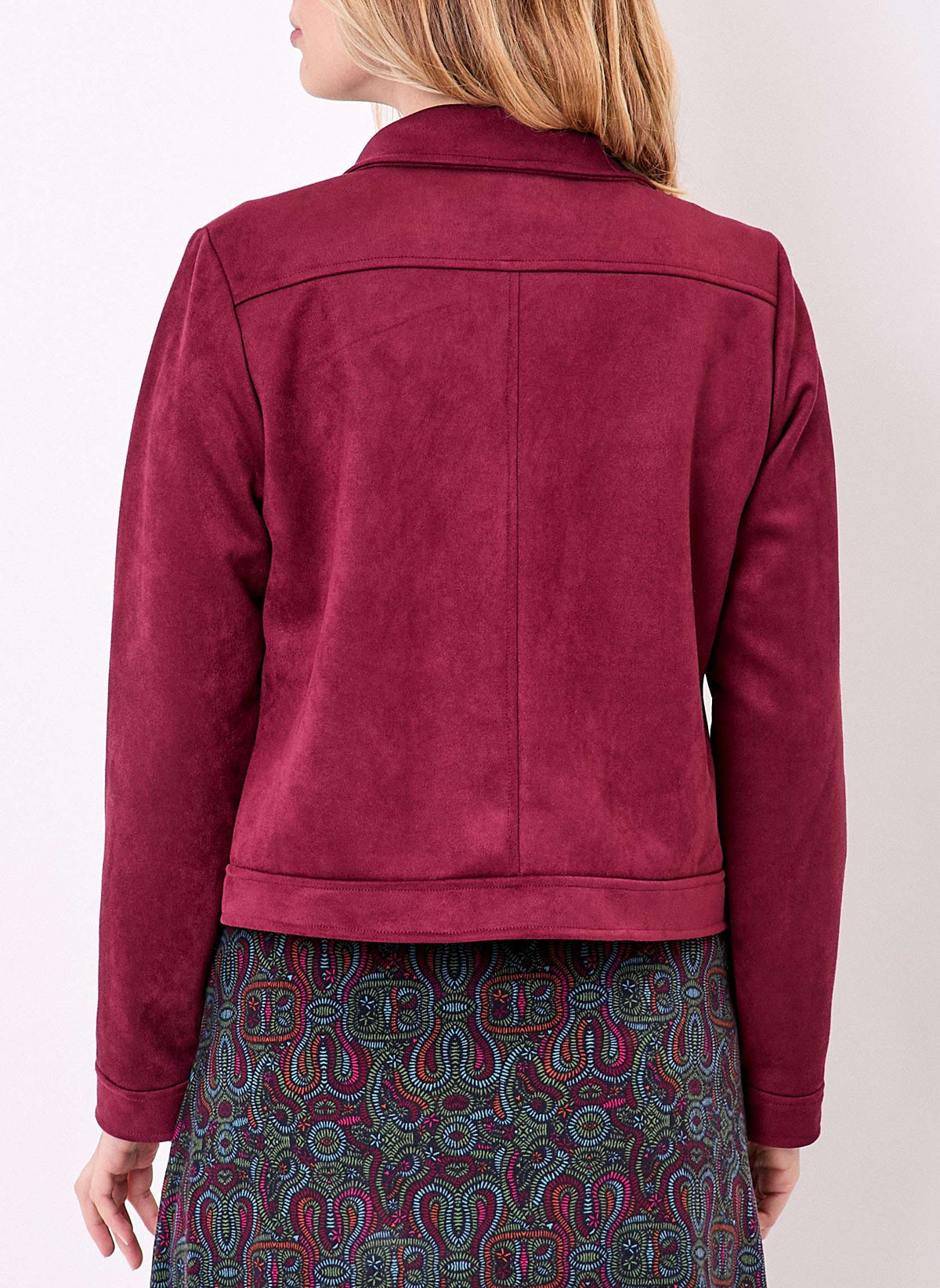 Veste courte suédine doublée AJDA
