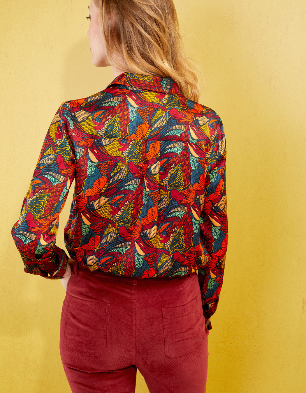 Chemise coupe droite imprimée REY