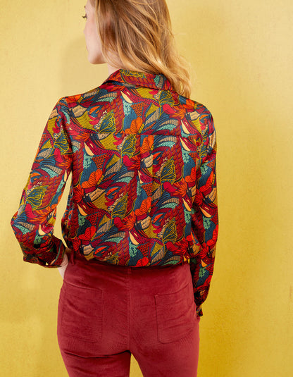 Chemise coupe droite imprimée REY