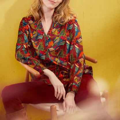 Chemise coupe droite imprimée REY