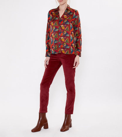 Chemise coupe droite imprimée REY