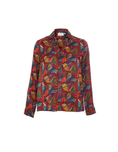 Chemise coupe droite imprimée REY