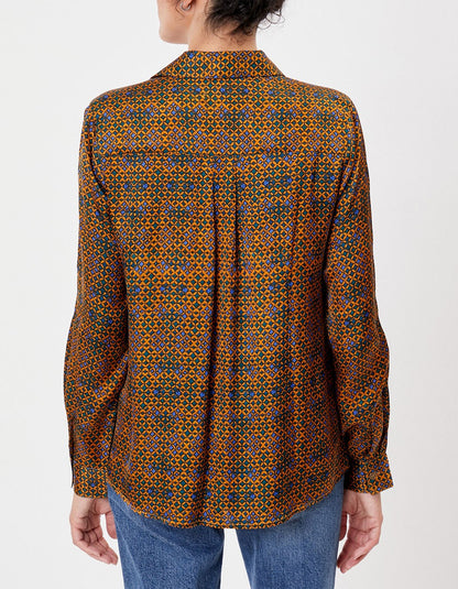 Chemise coupe droite imprimée REY