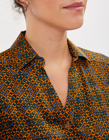 Chemise coupe droite imprimée REY