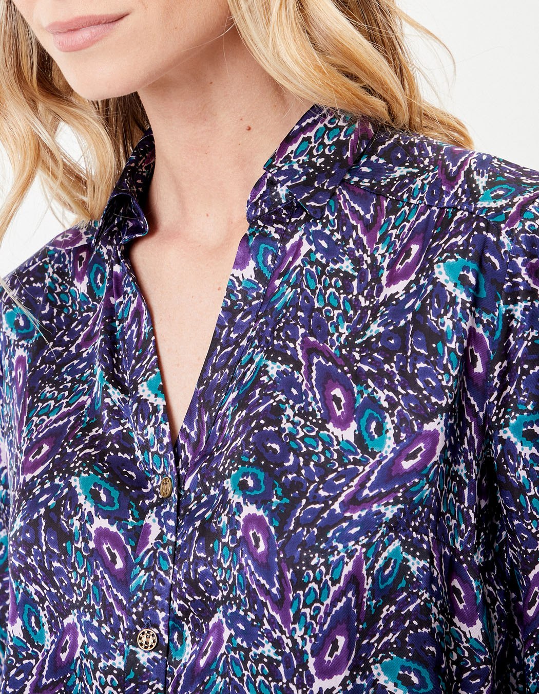 Chemise coupe droite imprimée REY