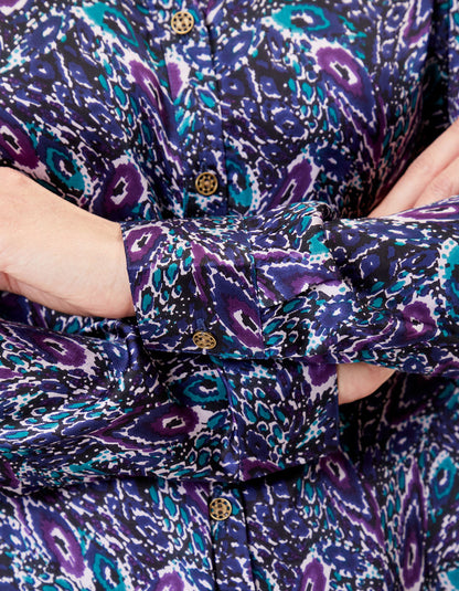 Chemise coupe droite imprimée REY