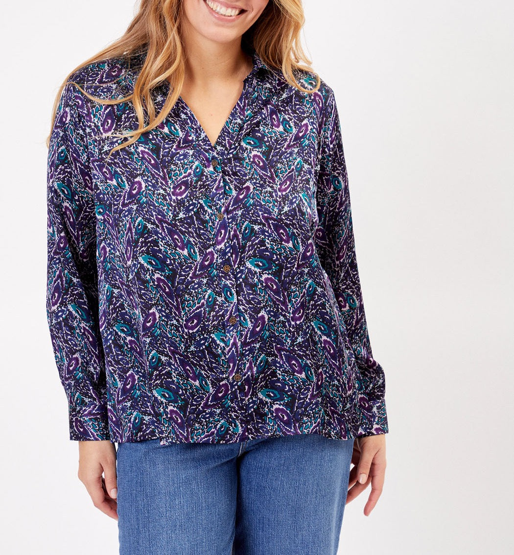 Chemise coupe droite imprimée REY
