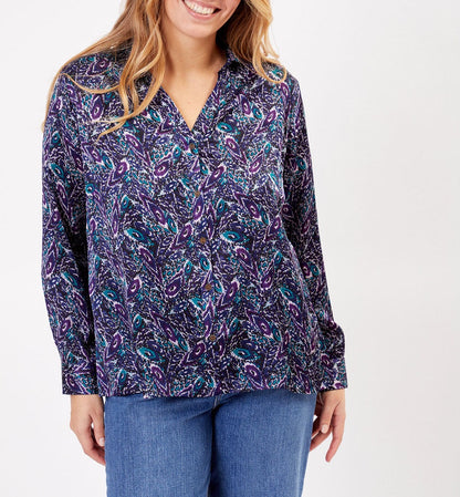 Chemise coupe droite imprimée REY