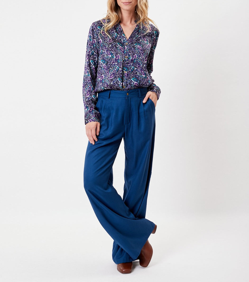 Chemise coupe droite imprimée REY
