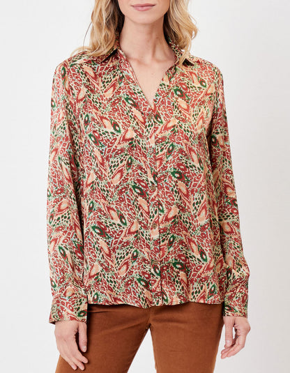 Chemise coupe droite imprimée REY