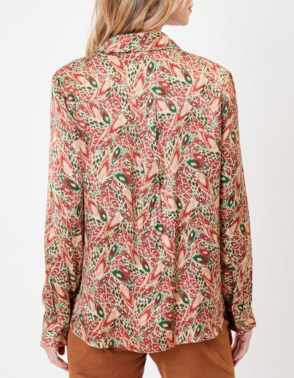 Chemise coupe droite imprimée REY