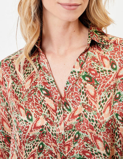 Chemise coupe droite imprimée REY
