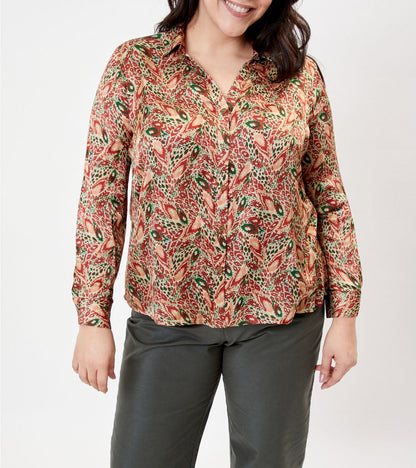 Chemise coupe droite imprimée REY