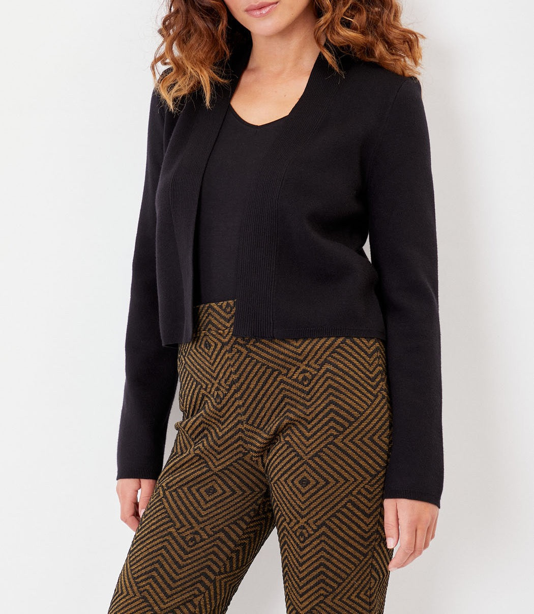 Gilet court maille unie SAGAR