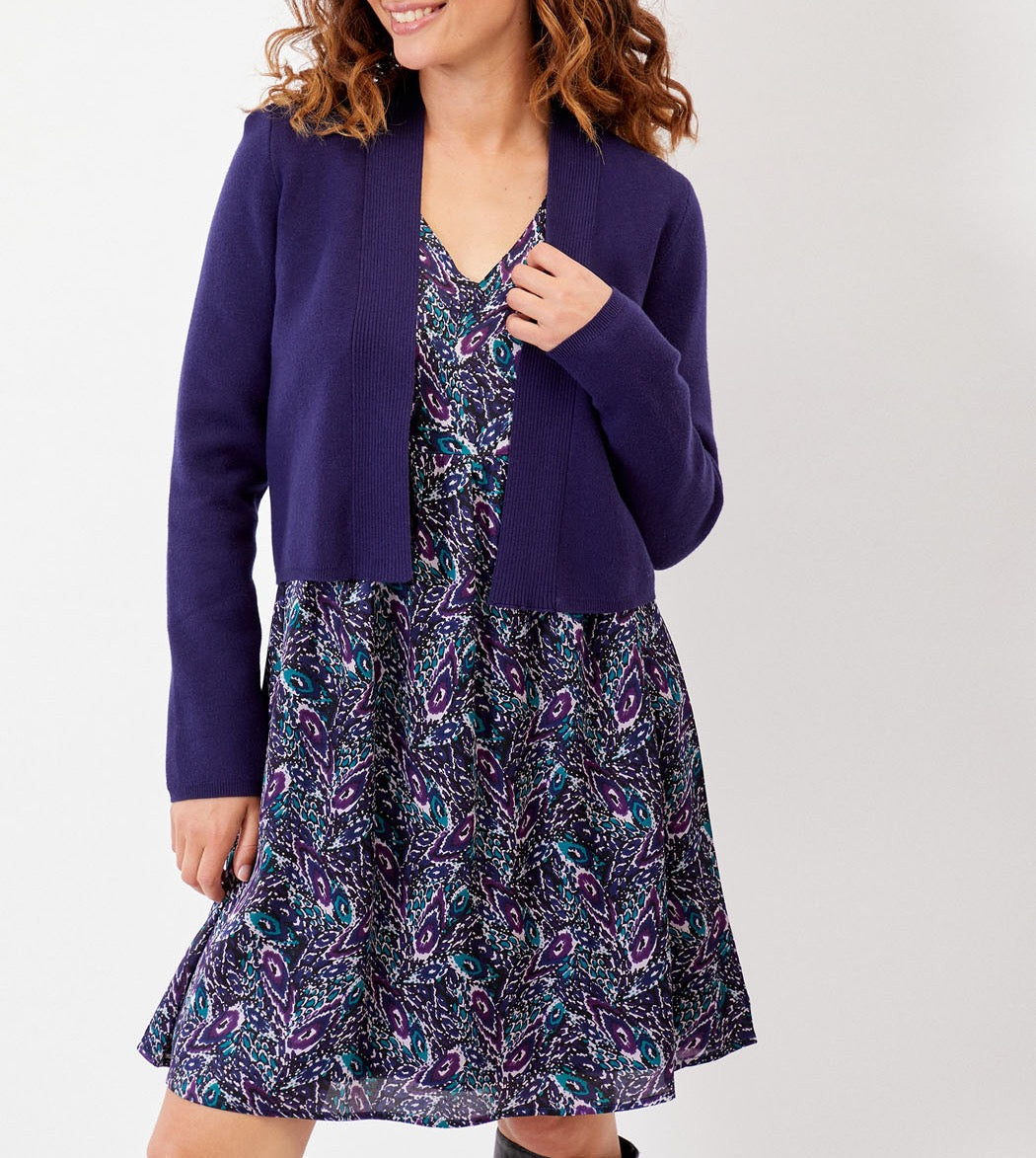 Gilet court maille unie SAGAR