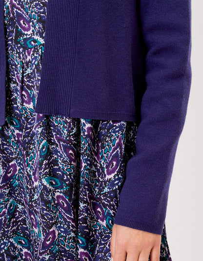 Gilet court maille unie SAGAR