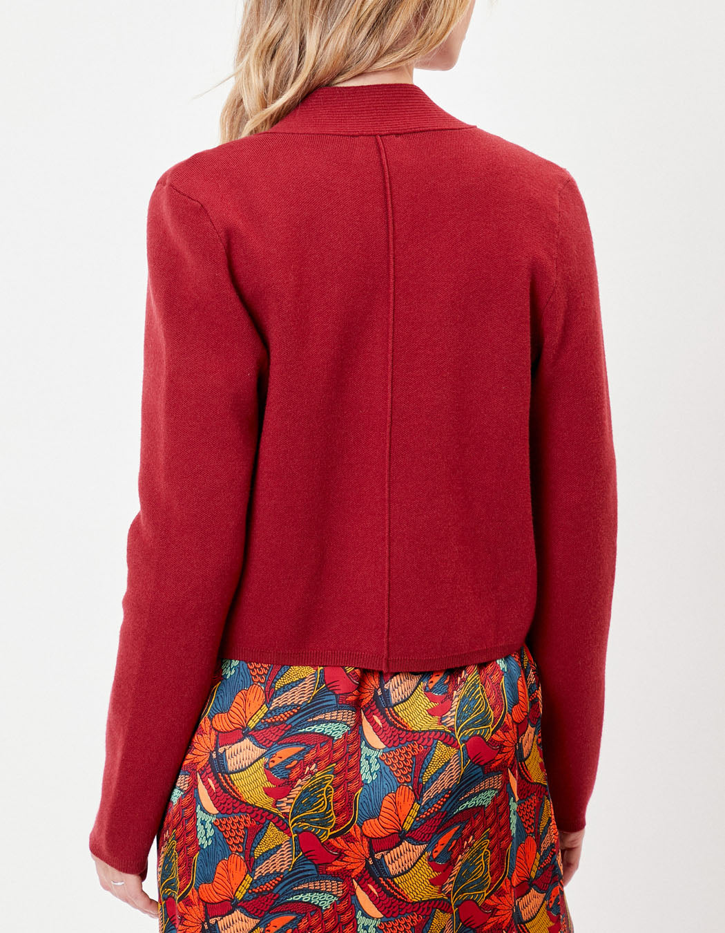 Gilet court maille unie SAGAR