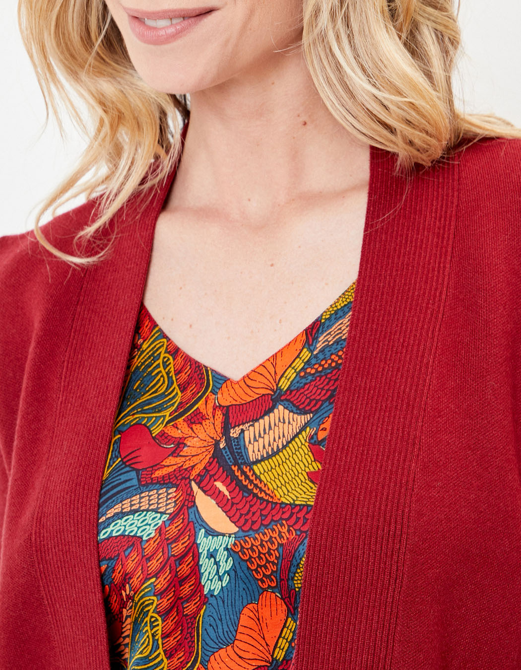 Gilet court maille unie SAGAR