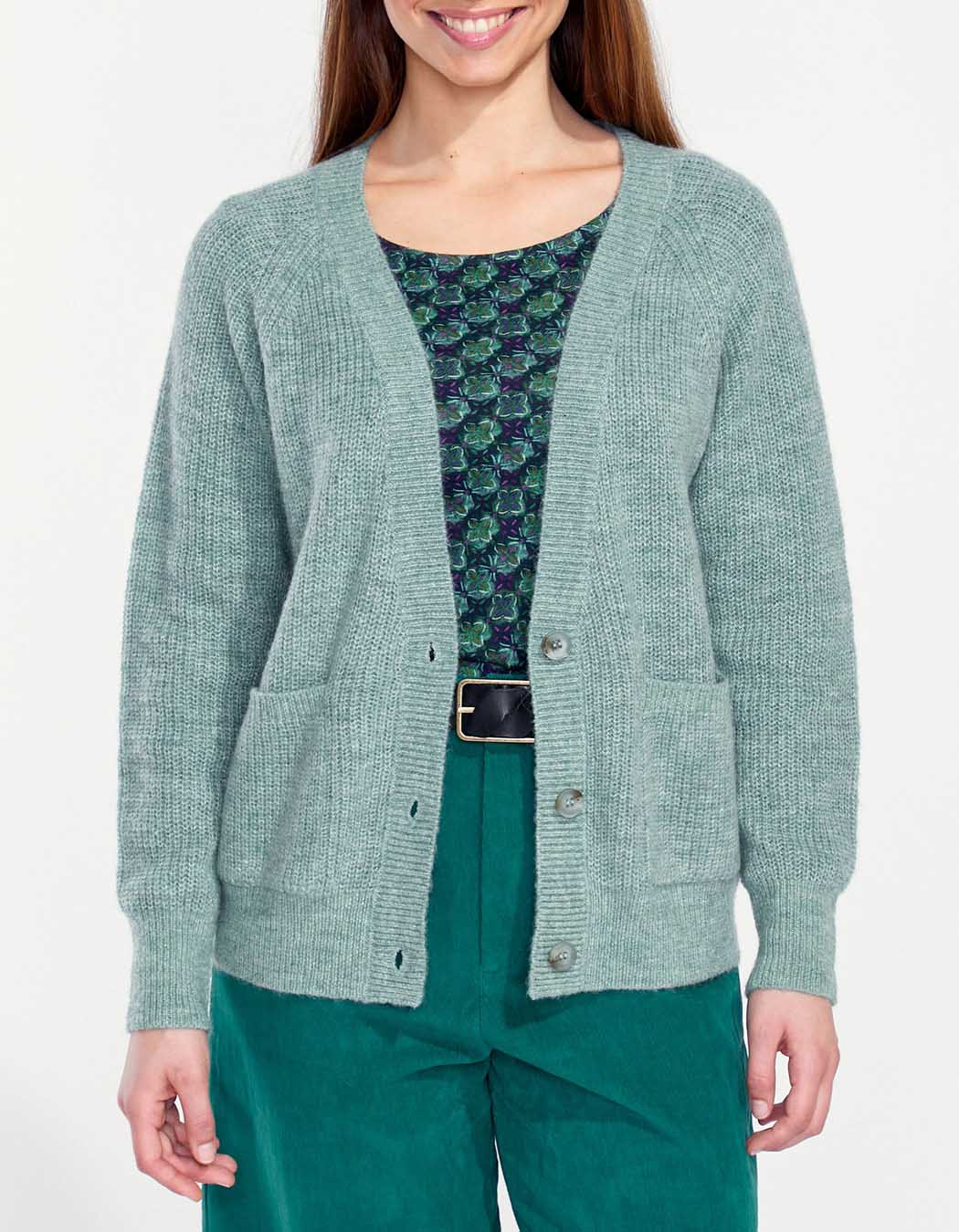 Gilet tricoté droit EKIYA