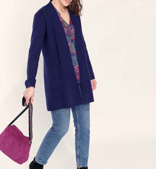 Gilet long maille unie SACHEON