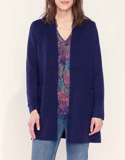 Gilet long maille unie SACHEON