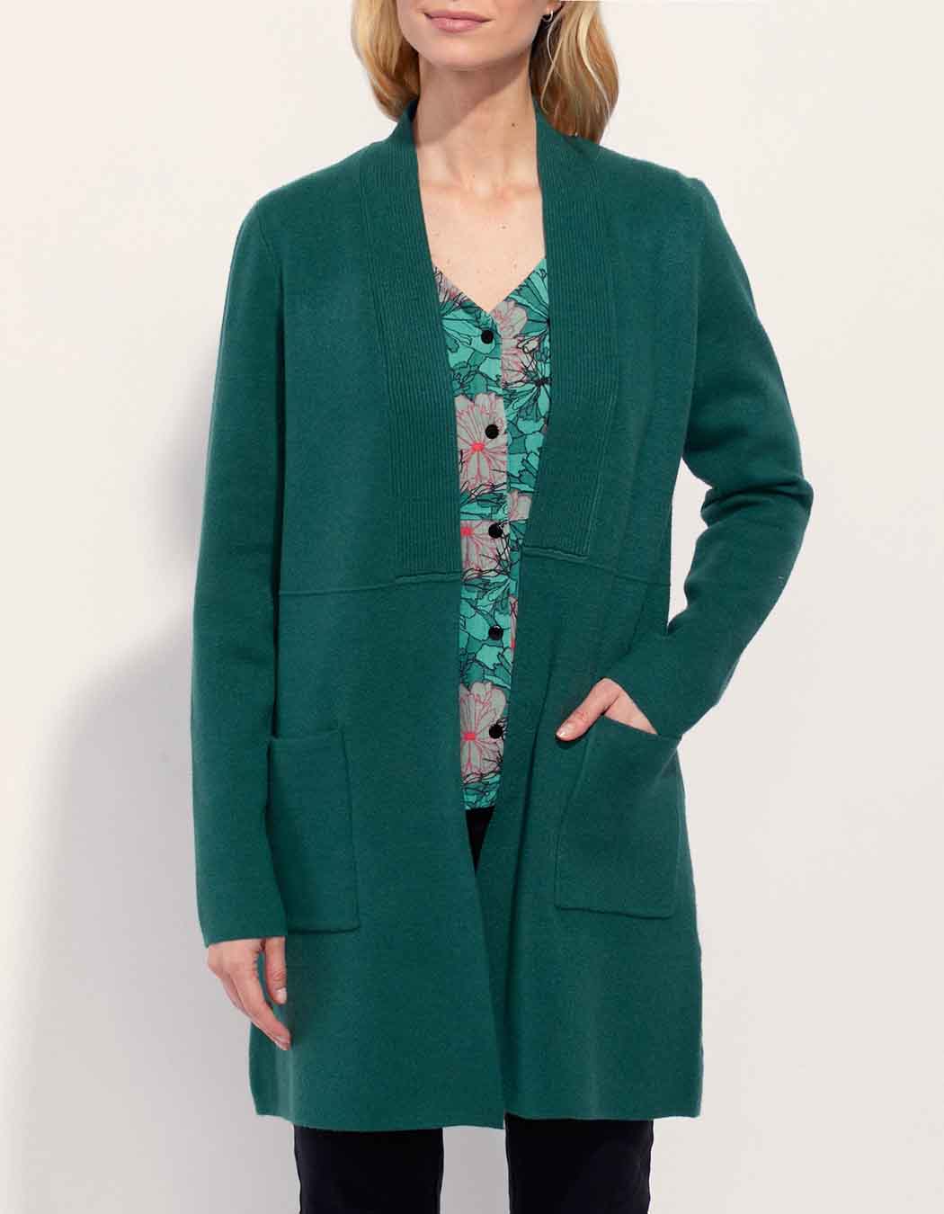 Gilet long maille unie SACHEON