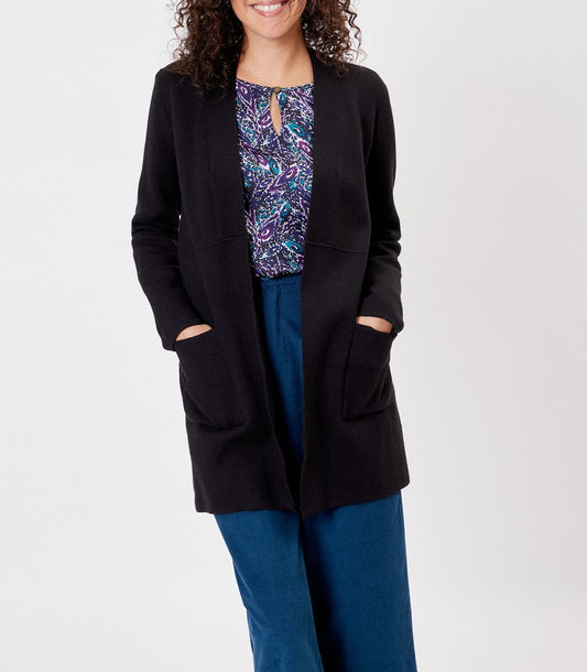 Gilet long maille unie SACHEON