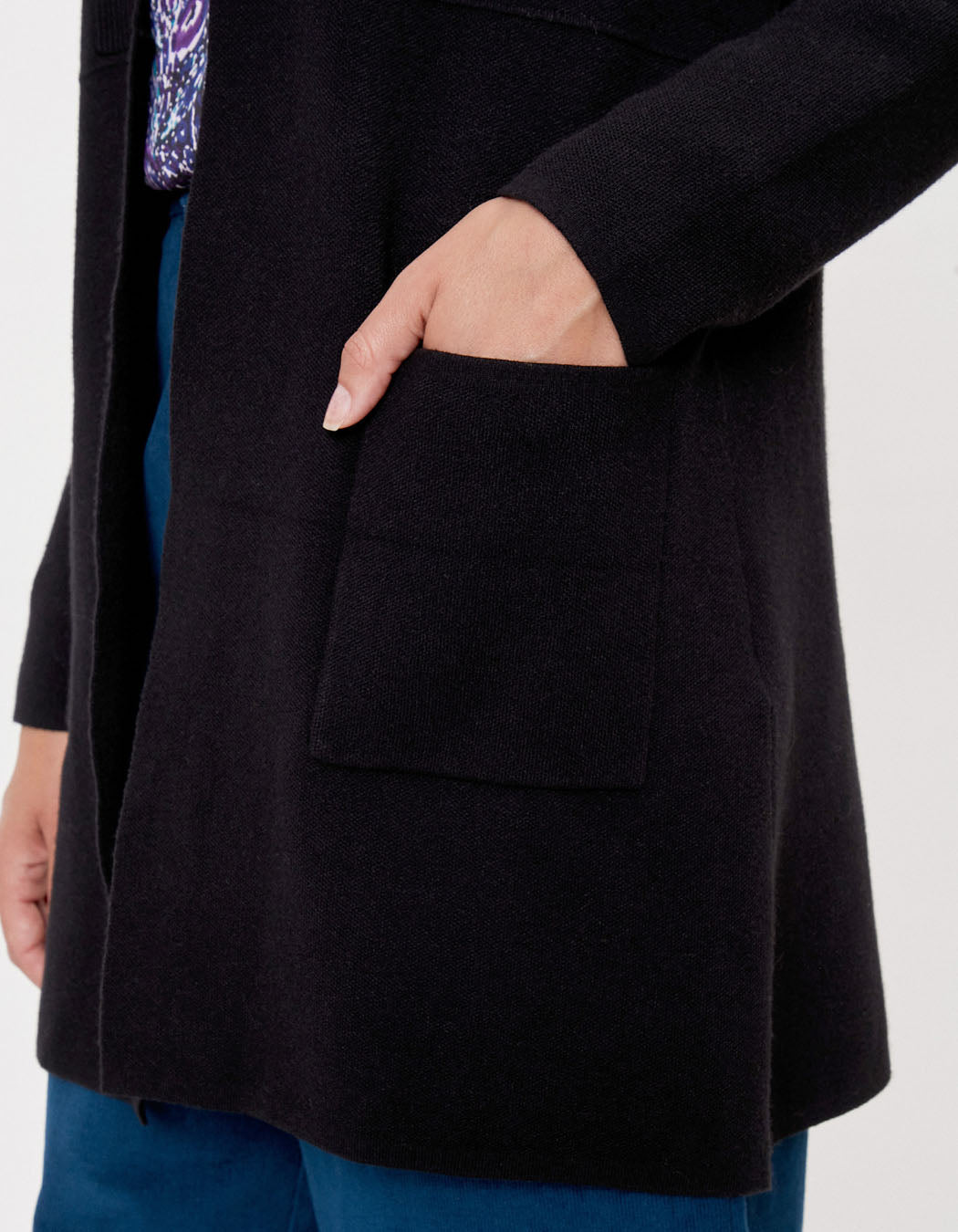 Gilet long maille unie SACHEON