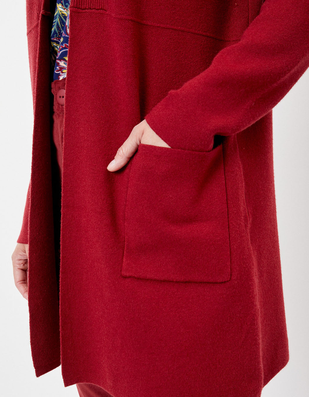 Gilet long maille unie SACHEON
