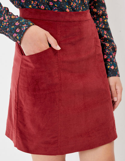 Jupe velours imprimé stretch évasée DELHI