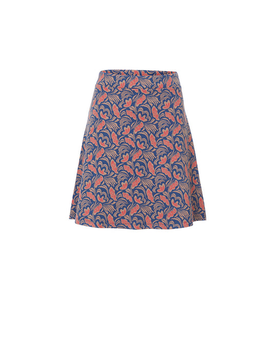 Jupe trapèze maille souple à motifs SIGRUN