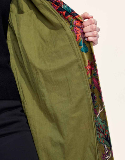 Kimono long velours lisse KIMLO