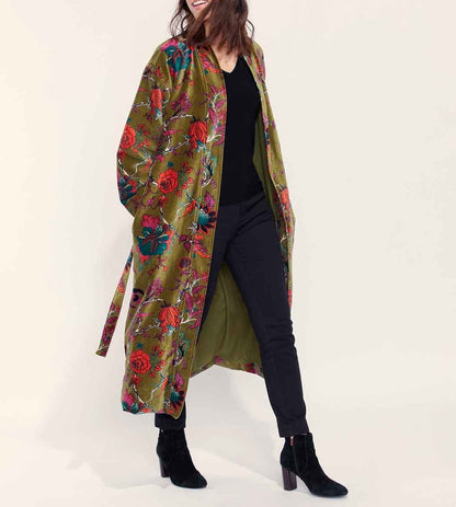 Kimono long velours lisse KIMLO