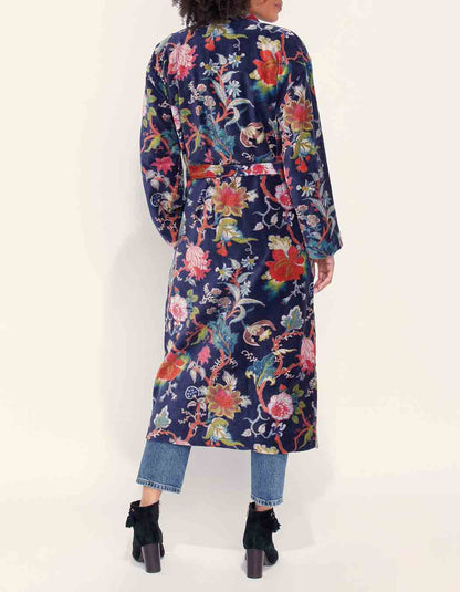 Kimono long velours lisse KIMLO