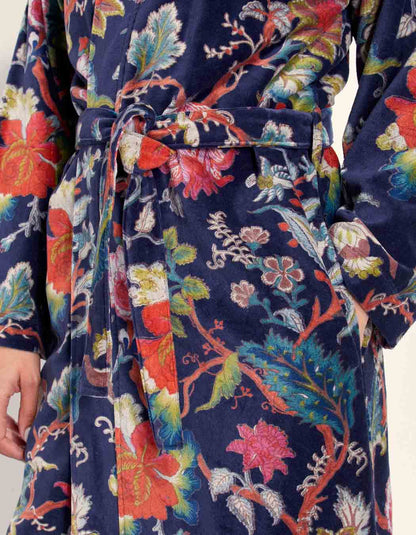 Kimono long velours lisse KIMLO