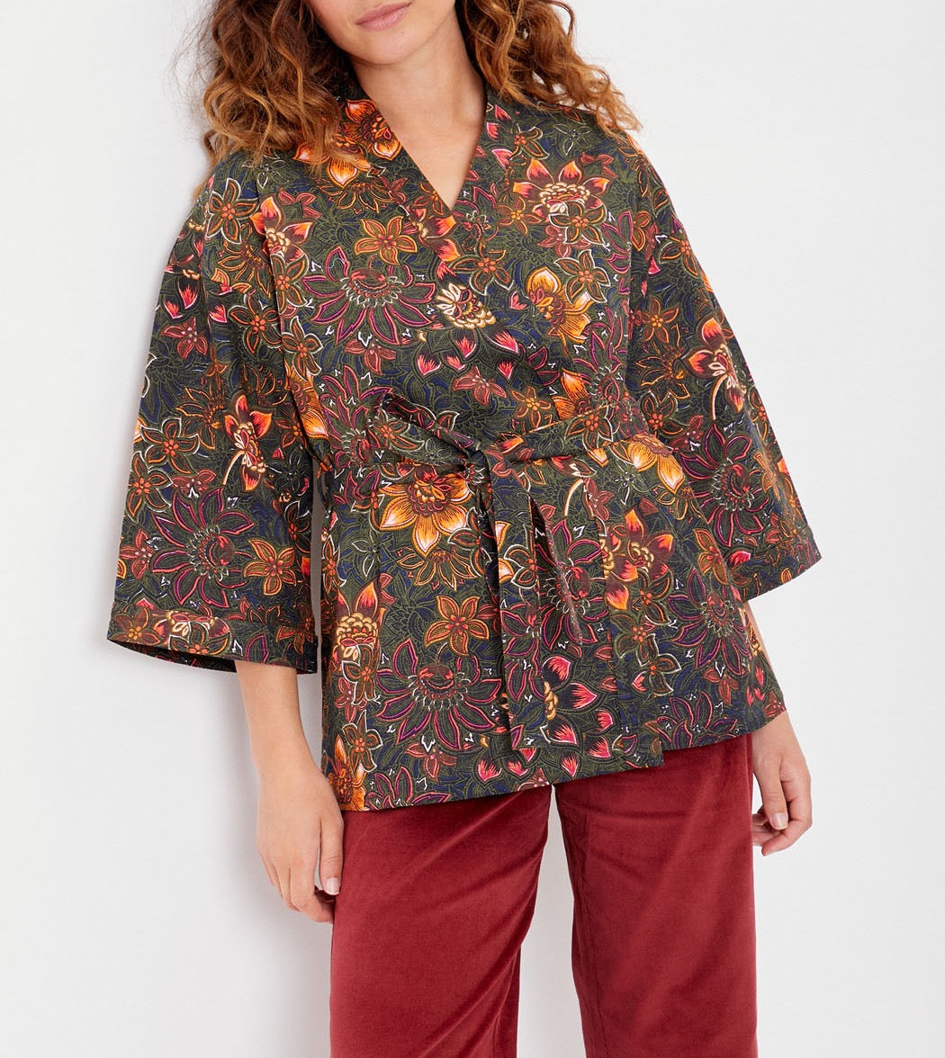 Kimono Court Imprimé KIMCO