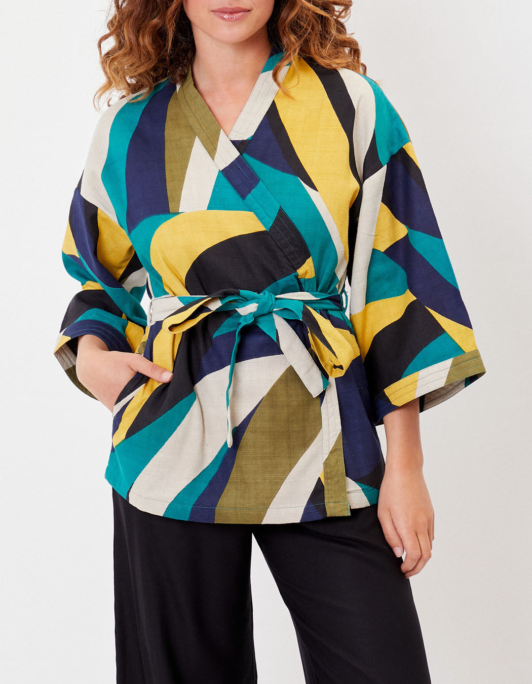 Kimono Court Imprimé KIMCO