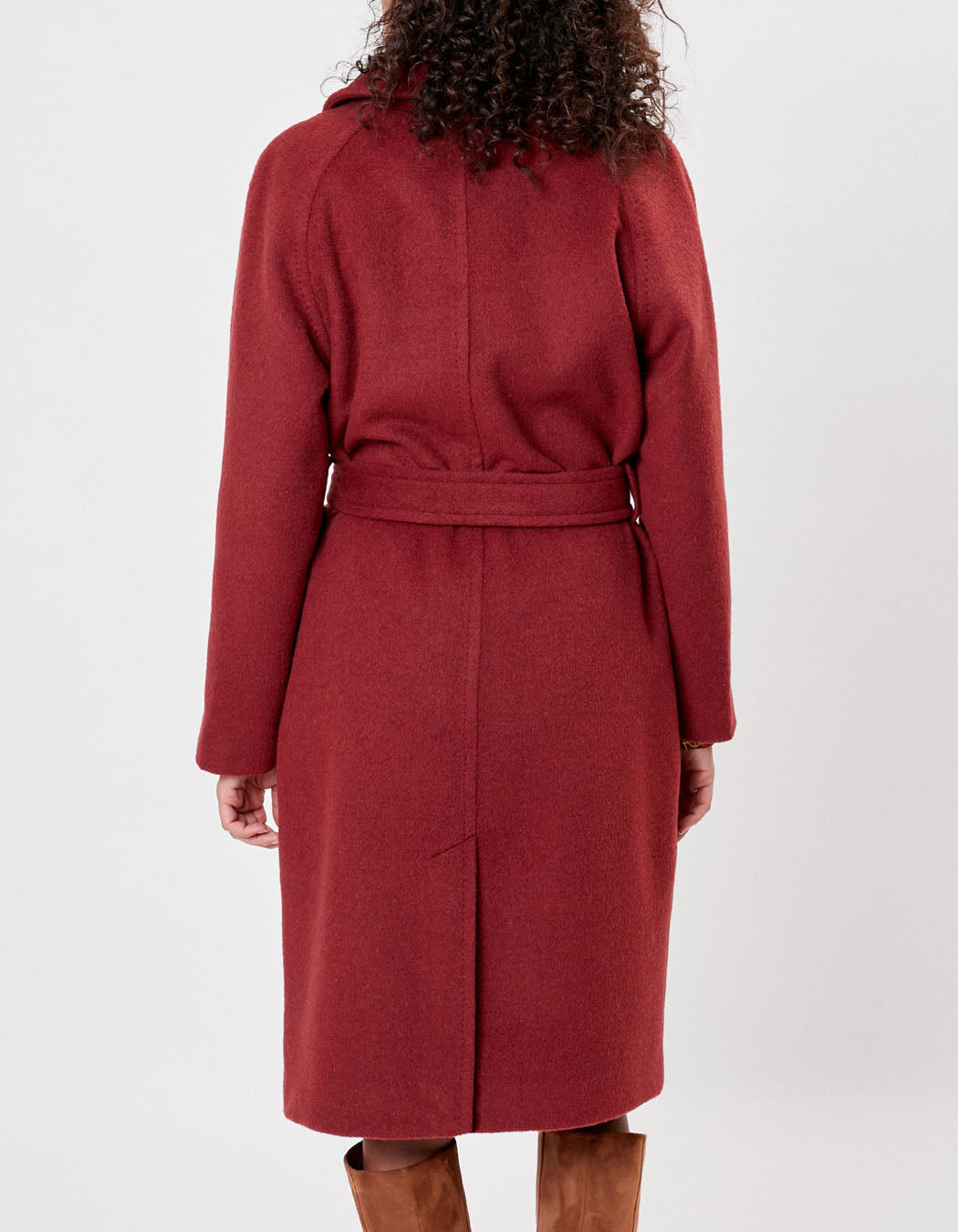 Manteau long en lainage uni BEKA