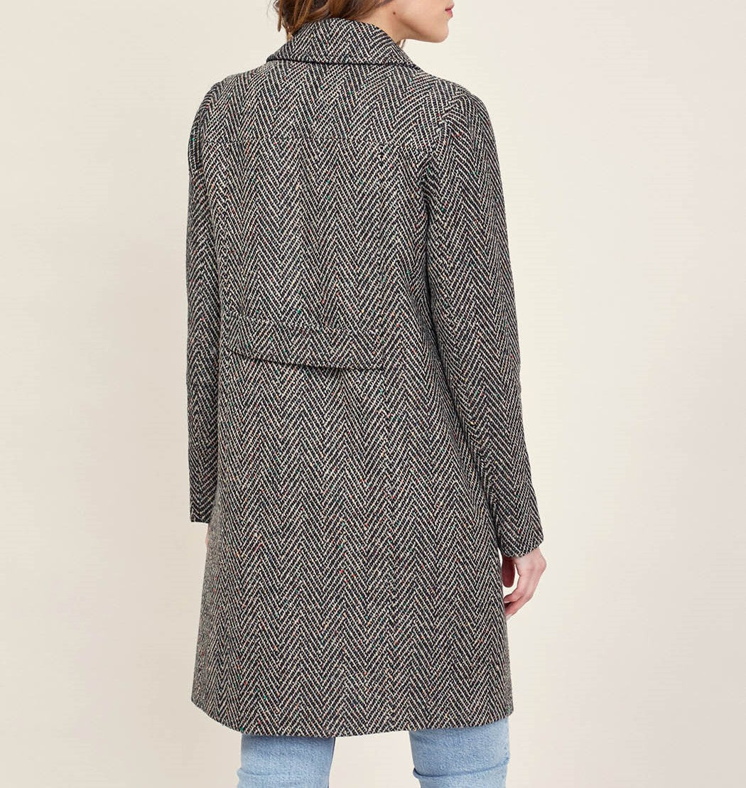 Manteau long boutonné LENA