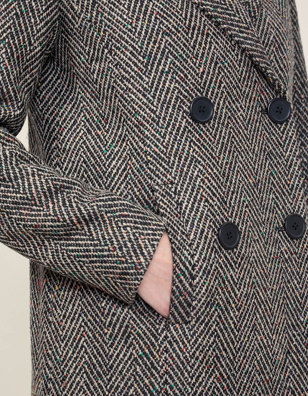 Manteau long boutonné LENA