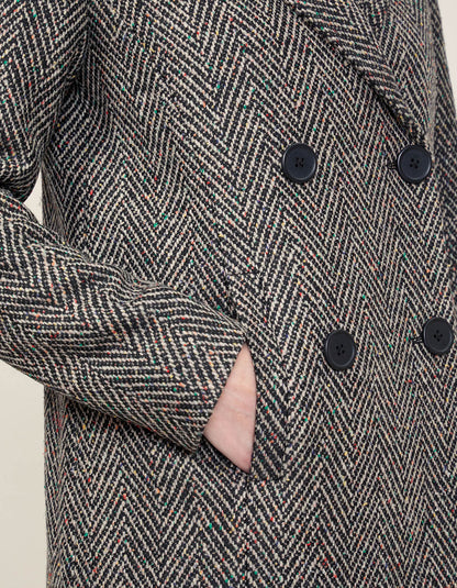 Manteau long boutonné LENA