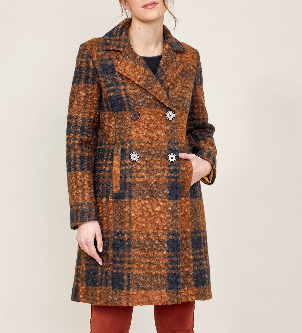 Manteau long boutonné LENA