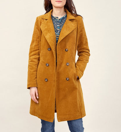 Manteau long en velours côtelé  PEMAN