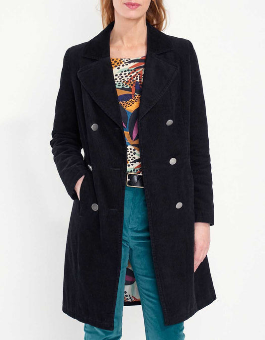Manteau velours mi-long PEMO