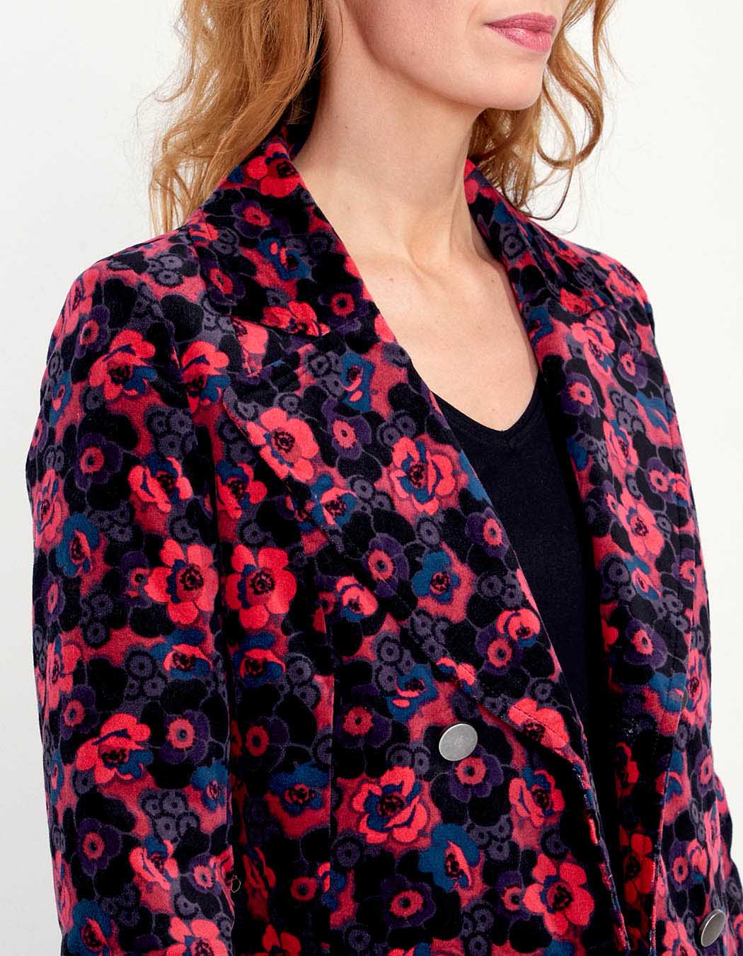 Manteau velours mi-long PEMO