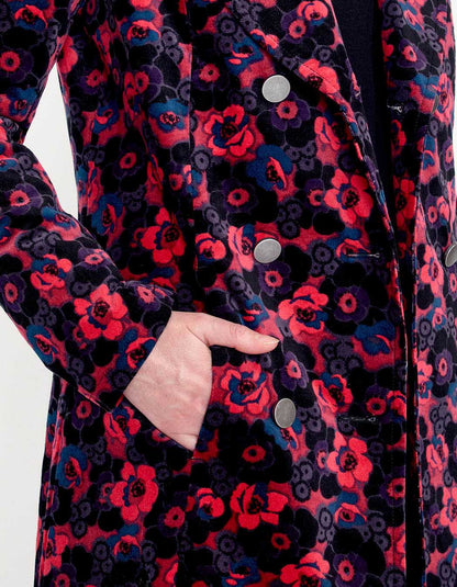 Manteau velours mi-long PEMO